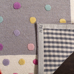 Dotted Stripe Hand Tufted Wool Rug - Gray Multi, 8' x 10'