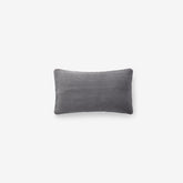 Decorative Lumbar Pillow Cover - Graphite, 12 in. x 21 in.