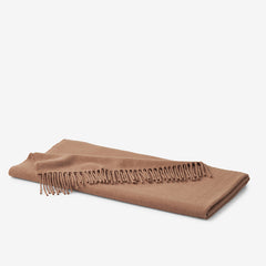 Luxe Lambswool Throw - Toast