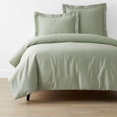 Classic Smooth Sateen Solid Duvet Cover - Light Sage, King/Cal King