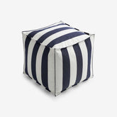 Indoor/Outdoor Pouf - Cabana Midnight, Small