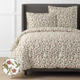 Garden Florals Premium Smooth Wrinkle-Free Sateen Comforter - Cream Multi, King/Cal. King