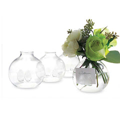Bud Vase Place Card Holders, Set of 4 - Clear
