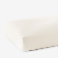 Classic Smooth Rayon Made From Bamboo Sateen Fitted Bed Sheet - Ivory, Twin