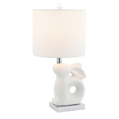 Ceramic Animal Table Lamp - White, Bunny
