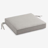 Rain Boxed Edge Replacement Chair Cushion - Silver, 20 in. x 20 in.
