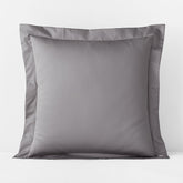 Premium Smooth Supima® Cotton Wrinkle-Free Sateen Sham - Silver, Euro