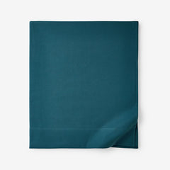 Classic Ultra-Cozy Cotton Velvet Flannel Flat Bed Sheet - Teal, Full
