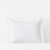 Premium Ultra-Cozy Cotton Velvet Flannel Sham - White, Standard