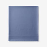 Premium Smooth Supima® Cotton Wrinkle-Free Sateen Flat Bed Sheet - Blue Dusk, Deep Pocket Cal. King