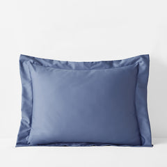 Premium Smooth Supima® Cotton Wrinkle-Free Sateen Sham - Blue Dusk, Standard