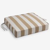 Replacement Boxed Edge Chair Cushion - Maxim Heatherbeige, 21 in. x 19 in.