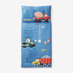 Character Sleeping Bag - Construction Trucks