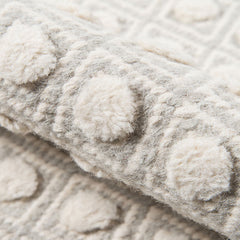 Dot Handwoven Wool Rug - Gray, 5' x 8'