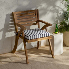 Replacement Knife Edge Chair Cushion - Lido Stripe, 20 in. x 20 in.