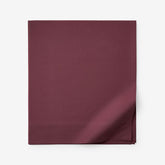 Classic Cool Cotton Percale Flat Bed Sheet - Plum, Full