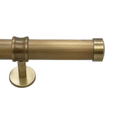 Endcap Finial and 1.5" diameter Rod Set - Antique Gold, 144"