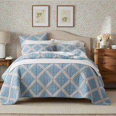Bahati Quilted Sham - Blue Multi, Euro