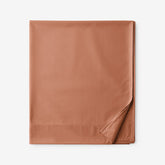 Classic Smooth Wrinkle-Free Sateen Flat Bed Sheet - Caramel, Queen