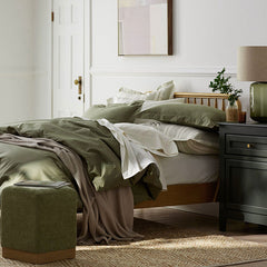 Classic Cool Cotton Percale Sham - Olive Green, Standard