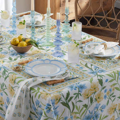 Garden Floral Cotton Placemats, Set of 4 - Gardenia Mist