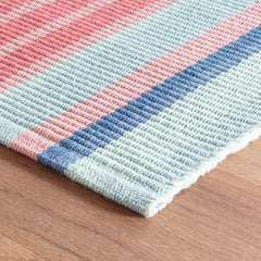 Aruba Stripe Handwoven Cotton Rug - Multi, 2' 6" x 8' Runner