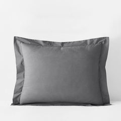 Premium Cool Supima® Cotton Percale Sham - Pewter, Standard