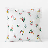 Ditsy Dahlia Classic Cool Cotton Percale Sham - White Multi, Euro
