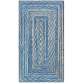 Bambini Braided Chenille Rug - Blue, 7' x 9'