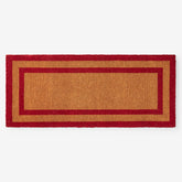 Border Coir Doormat - Red, 24 in. x 57 in.