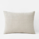 Line Stitch Velvet Quilted Sham - Light Sand, Standard