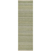 Handwoven Textured Performance Rug - Green, 2' 3" x 8' Runner