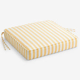 Replacement Boxed Edge Chair Cushion - Sail Away Sunflower, 21 in. x 19 in.