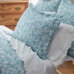 Joyful Floral Classic Smooth Sateen Comforter - Blue, King/Cal. King