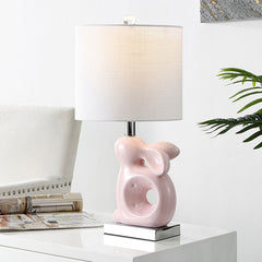 Ceramic Animal Table Lamp - Pink, Bunny