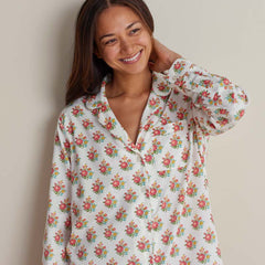 Printed Women's Nightshirt - Petite Floral, S