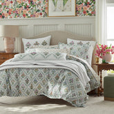 Estee Garden Classic Smooth Sateen Duvet Cover - Ivory Multi, Twin/Twin XL