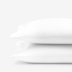 Classic Smooth Wrinkle-Free Sateen Pillowcase Set - White, King