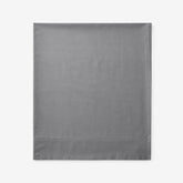 Premium Cool Supima® Cotton Percale Flat Bed Sheet - Pewter, Full