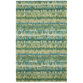 Paint Chip Hand Hooked Wool Rug - Moss, 4' x 6'