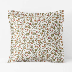 Garden Florals Premium Smooth Wrinkle-Free Sateen Sham - Cream Multi, Euro