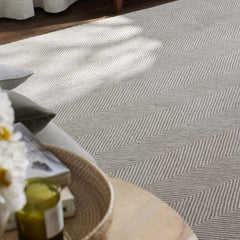 Herringbone Hand Tufted Wool Rug - Taupe, 2' 3" x 8' Runner