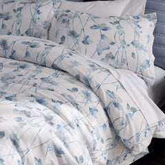 Garden Leaf Premium Smooth Wrinkle-Free Sateen Sham - Blue Multi, King