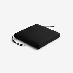 Replacement Knife Edge Chair Cushion - Black, 18 in. x 18 in.