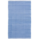 Herringbone Handwoven Reversible Indoor/Outdoor Rug - French Blue, 2' 6" x 8' Runner