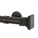 Flared Square Finial and 1" diameter Rod Set - Oil Rubbed Bronze, 48"