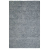 Relief Hand Tufted Wool Rug - Blue, 5' x 8'