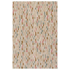 Ashmore Hand Hooked Wool Rug - Beige, 5' x 8'