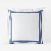 Double Border Premium Smooth Supima® Cotton Wrinkle-Free Sateen Sham - Blue Dusk, Euro