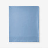 Classic Cool Cotton Percale Flat Bed Sheet - Porcelain Blue, Twin